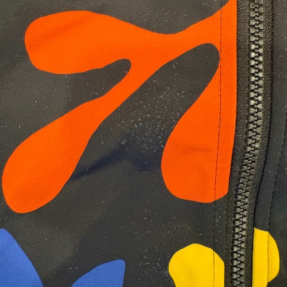 Hanna Andersson Black Printed Long Sleeve Half-Zip One-Piece - Picture 4 of 9